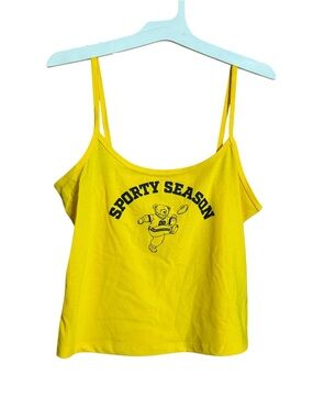 Wild Fable Sporty Season Bright Yellow Tank Top NWT